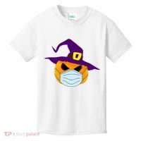 Halloween Jack O Lantern Masked Up Kids T-Shirt thumb 0