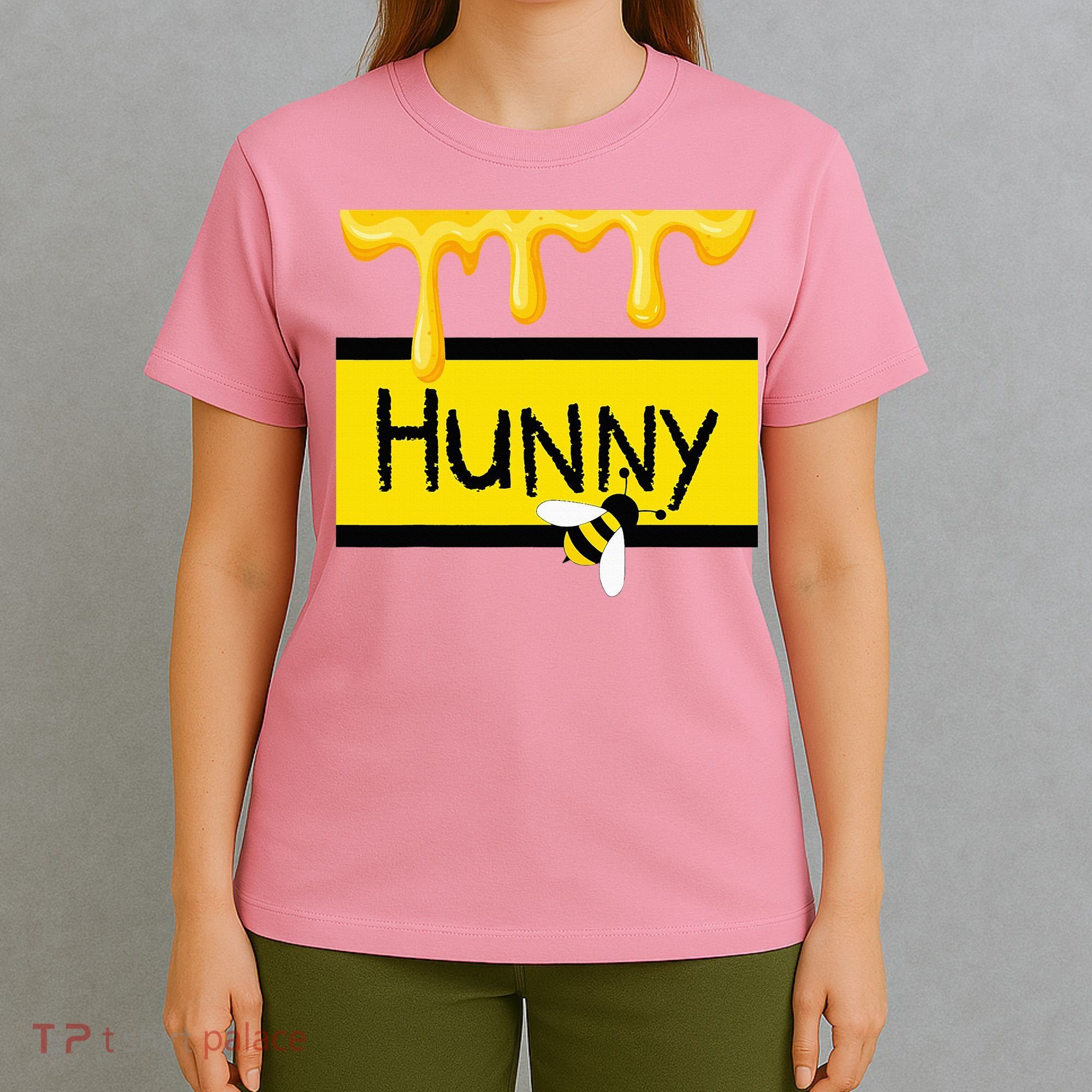 Hunny Jar Simulating With Dripping Honey And A Bee T-Shirt