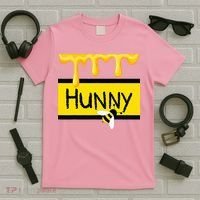 Hunny Jar Simulating With Dripping Honey And A Bee T-Shirt thumb 5