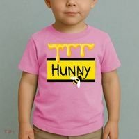 Hunny Jar Simulating With Dripping Honey And A Bee Toddler T-Shirt thumb 2