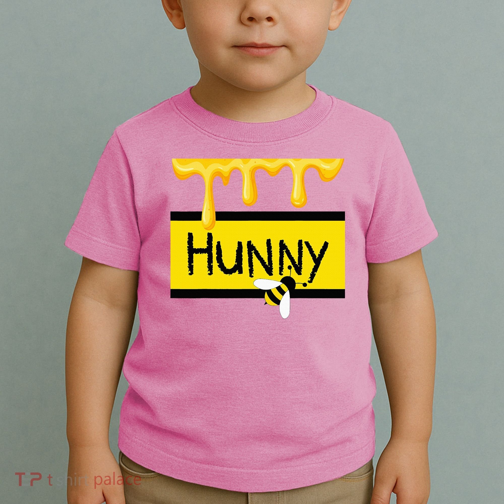 Hunny Jar Simulating With Dripping Honey And A Bee Toddler T-Shirt