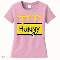 Hunny Jar Simulating With Dripping Honey And A Bee Women's T-Shirt thumb 0