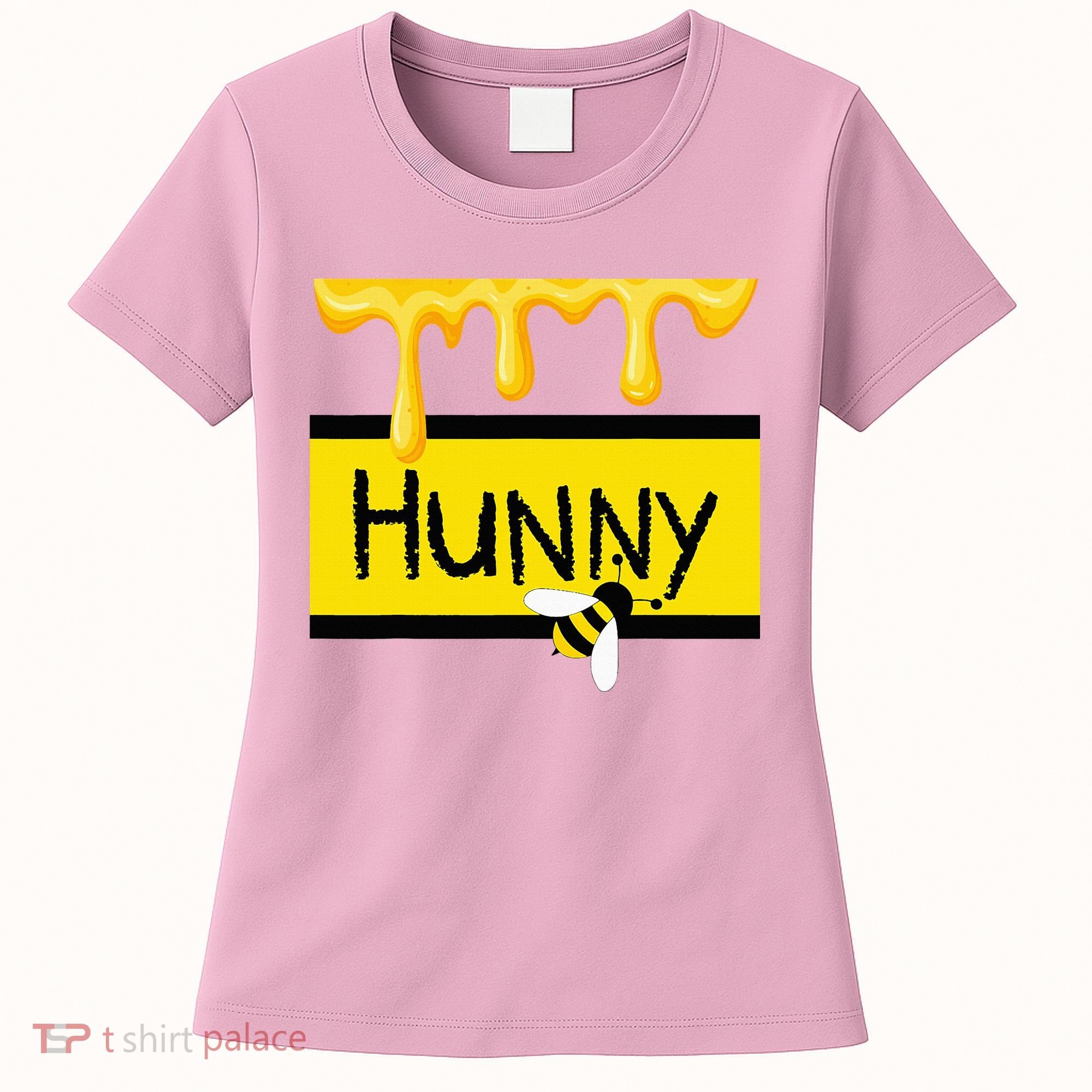 Hunny Jar Simulating With Dripping Honey And A Bee Women's T-Shirt