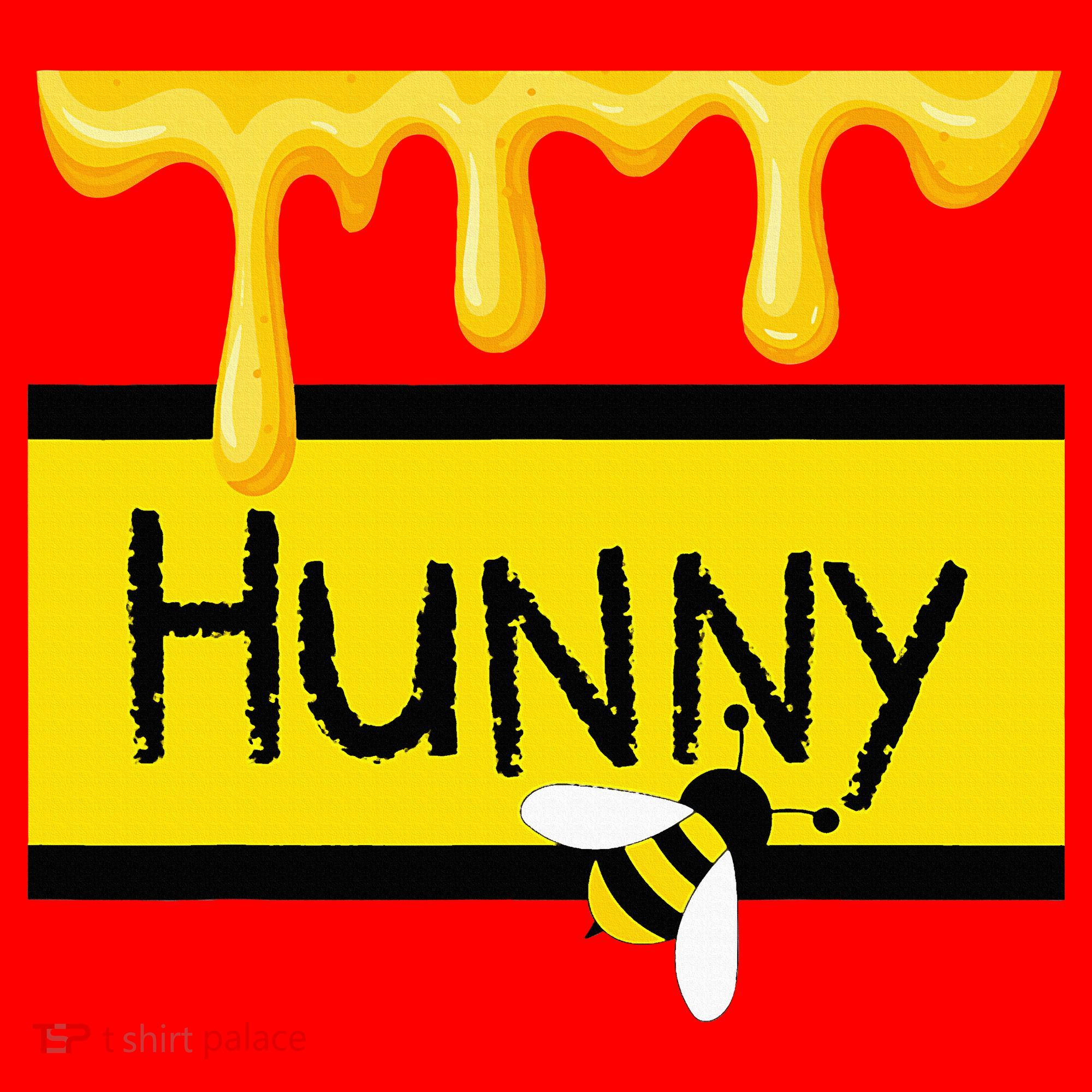 Hunny Jar Simulating With Dripping Honey And A Bee Santa Hat