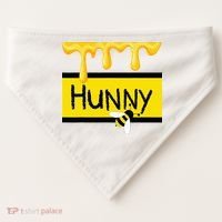 Hunny Jar Simulating With Dripping Honey And A Bee USA-Made Doggie Bandana thumb 0