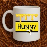 Hunny Jar Simulating With Dripping Honey And A Bee Coffee Mug thumb 2