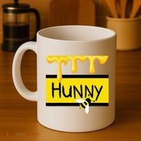 Hunny Jar Simulating With Dripping Honey And A Bee Coffee Mug thumb 4