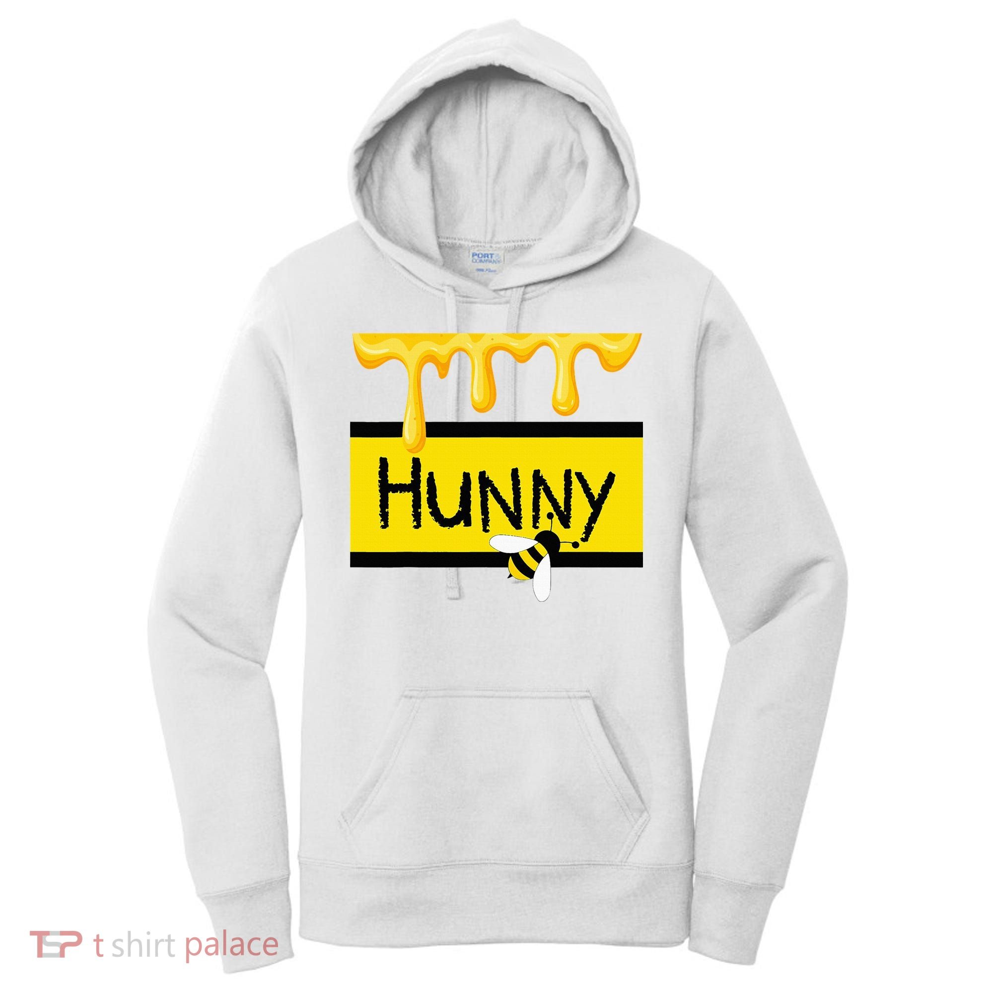 Hunny Jar Simulating With Dripping Honey And A Bee Women's Hoodie