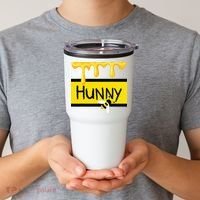 Hunny Jar Simulating With Dripping Honey And A Bee Tumbler thumb 2