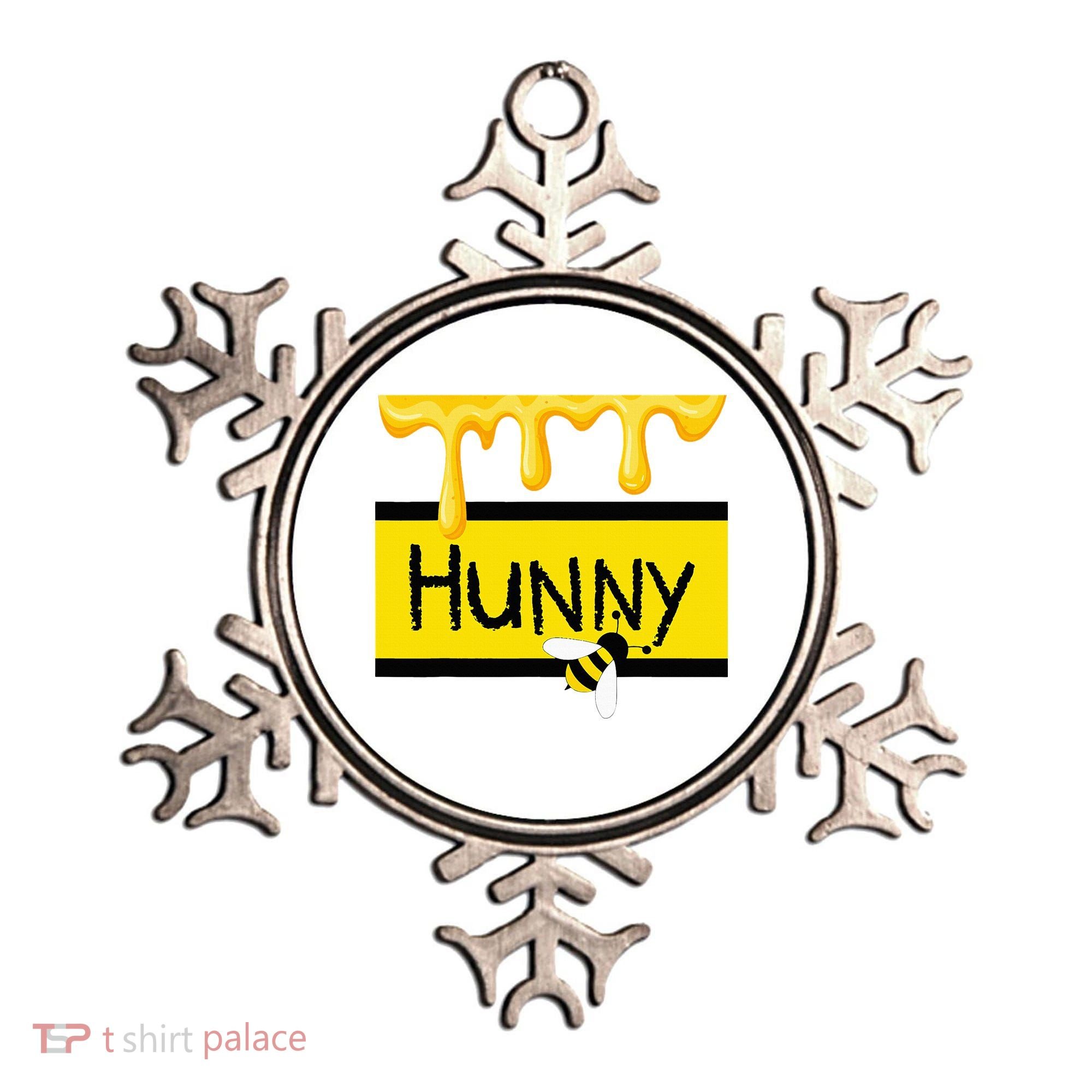 Hunny Jar Simulating With Dripping Honey And A Bee Ornament