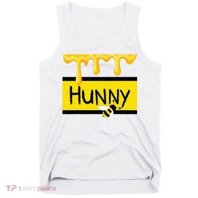 Hunny Jar Simulating With Dripping Honey And A Bee Tank Top