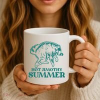 Hot Jimothy Summer Funny Raccoon Meme Coffee Mug thumb 3