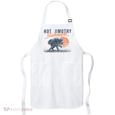 Hot Jimothy Summer Funny Viral Raccoon Meme Apron
