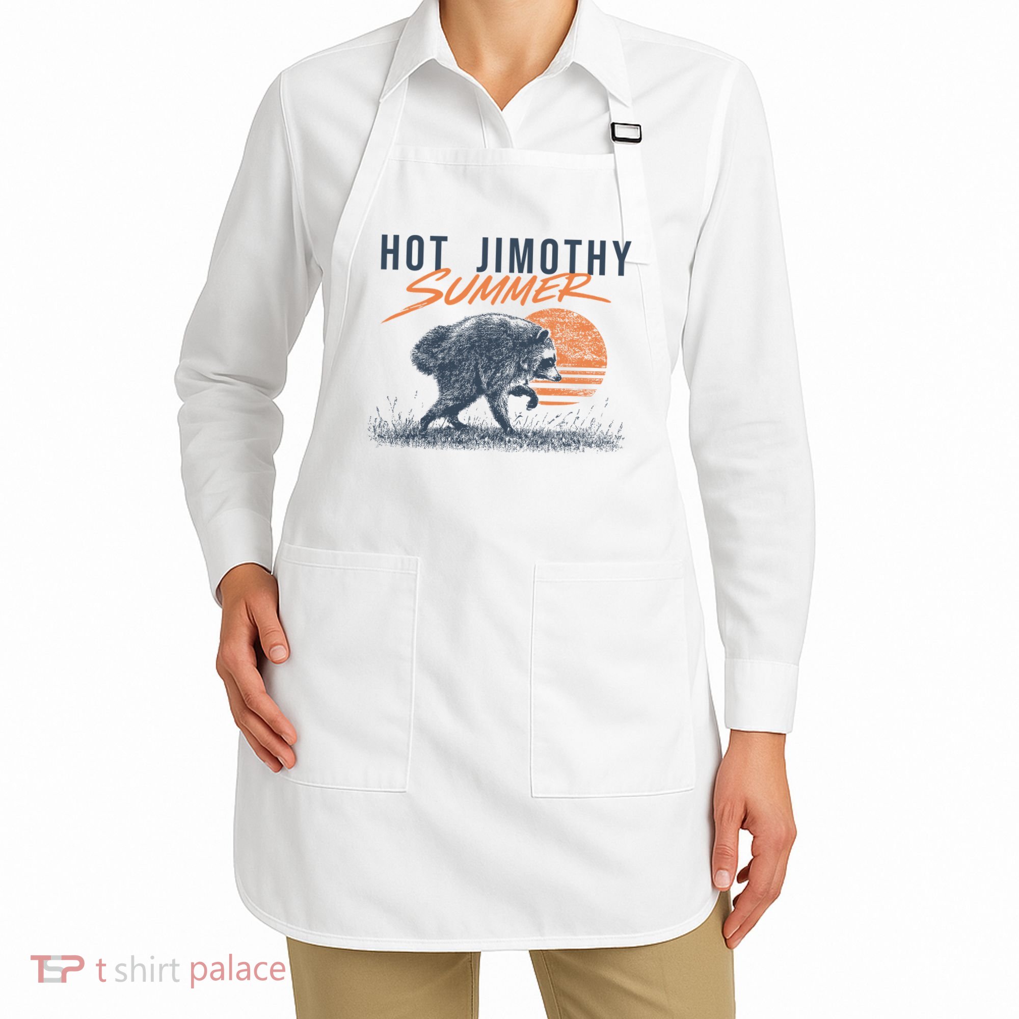 Hot Jimothy Summer Funny Viral Raccoon Meme Apron