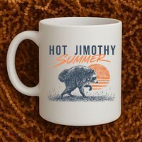 Hot Jimothy Summer Funny Viral Raccoon Meme Coffee Mug thumb 2