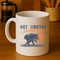 Hot Jimothy Summer Funny Viral Raccoon Meme Coffee Mug thumb 4
