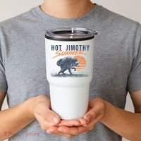 Hot Jimothy Summer Funny Viral Raccoon Meme Tumbler thumb 2