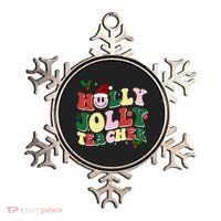 Holly Jolly Teacher Cute Christmas Gift Ornament thumb 0