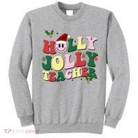 Holly Jolly Teacher Cute Christmas Gift Sweatshirt thumb 0