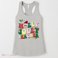 Holly Jolly Teacher Cute Christmas Gift Women's Tank Top thumb 0