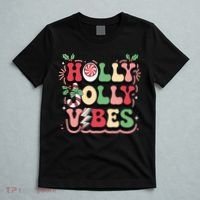 Holly Jolly Vibes Christmas T-Shirt thumb 5