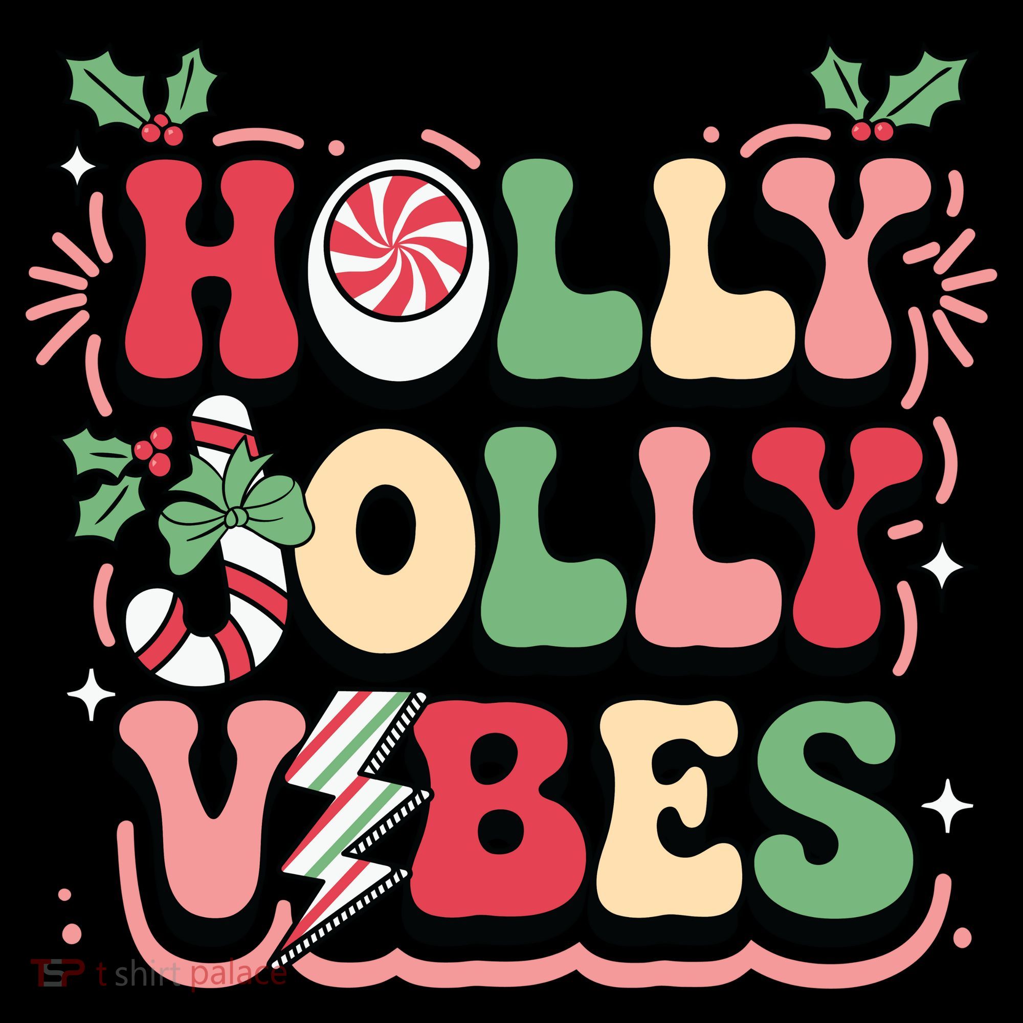 Holly Jolly Vibes Christmas Coffee Mug