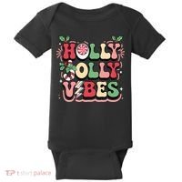 Holly Jolly Vibes Christmas Baby Bodysuit thumb 0