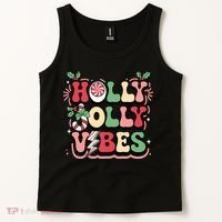 Holly Jolly Vibes Christmas Tank Top thumb 2