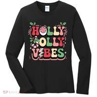 Holly Jolly Vibes Christmas Women's Long Sleeve Shirt thumb 0