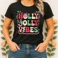 Holly Jolly Vibes Christmas Women's T-Shirt thumb 2