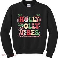 Holly Jolly Vibes Christmas Kids Sweatshirt thumb 0