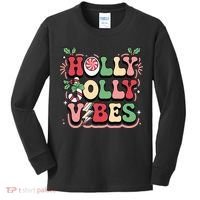 Holly Jolly Vibes Christmas Kids Long Sleeve Shirt thumb 0