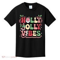 Holly Jolly Vibes Christmas Kids T-Shirt thumb 0
