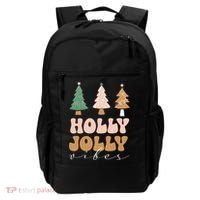 Holly Jolly Vibes Retro Groovy Backpack thumb 0