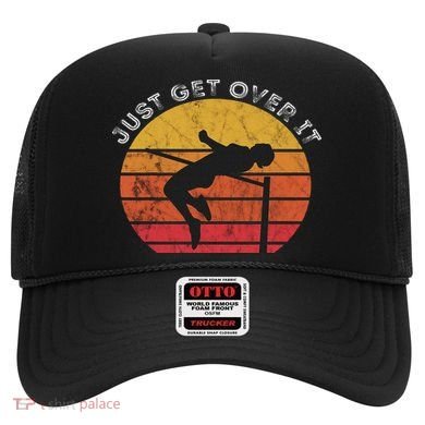 High Jump Vintage Retro Sunset Just Get Over It Jumping Hat