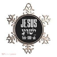 Hebrew Jesus Yeh Shu Ah God Christ Religious Christian Gift Ornament thumb 0