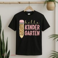 Hello Kindergarten 1st Day Of Kindergarten Pencil T-Shirt thumb 2