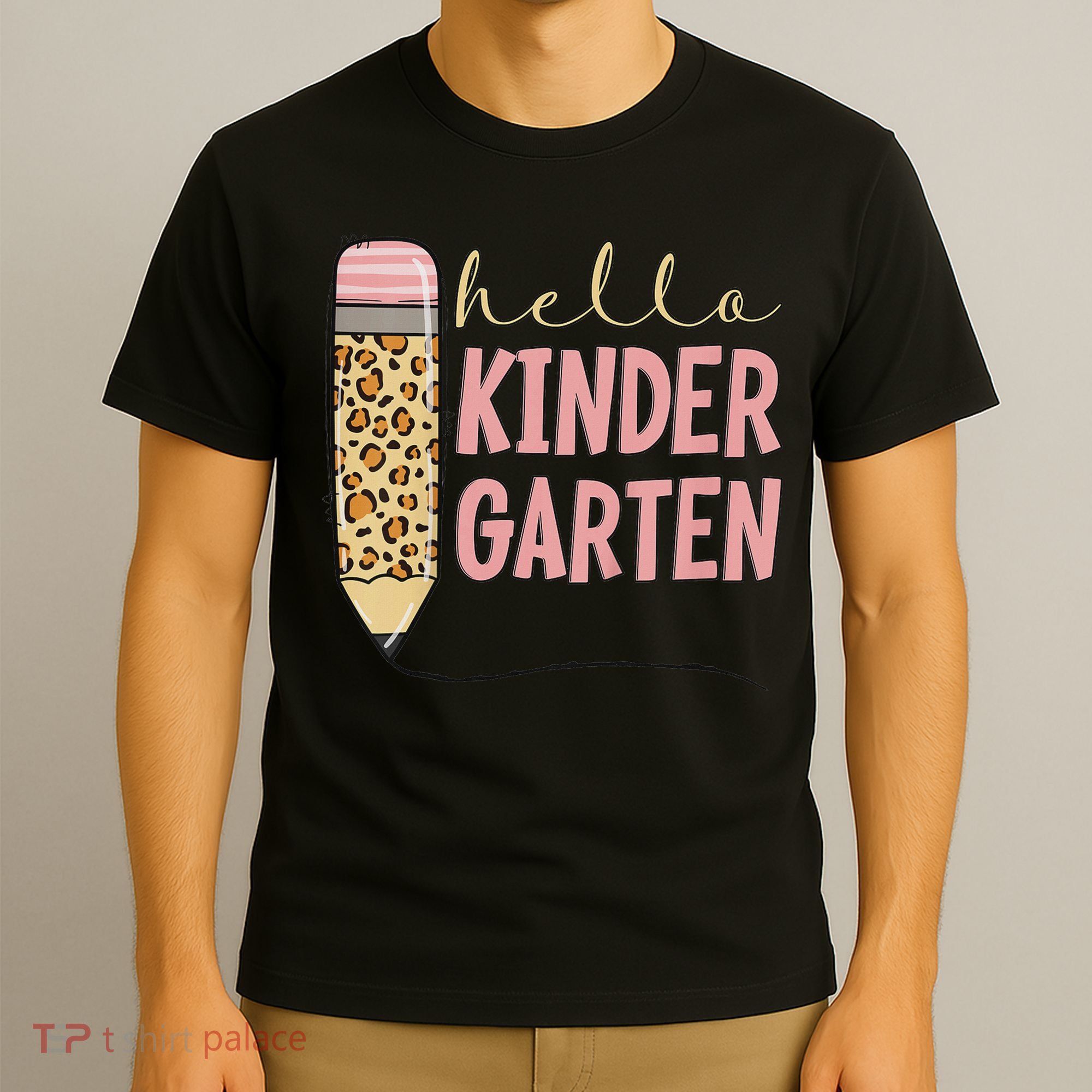 Hello Kindergarten 1st Day Of Kindergarten Pencil T-Shirt