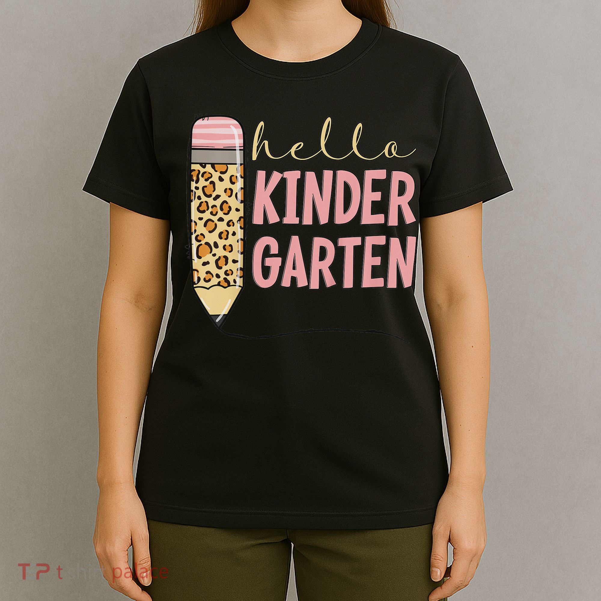 Hello Kindergarten 1st Day Of Kindergarten Pencil T-Shirt