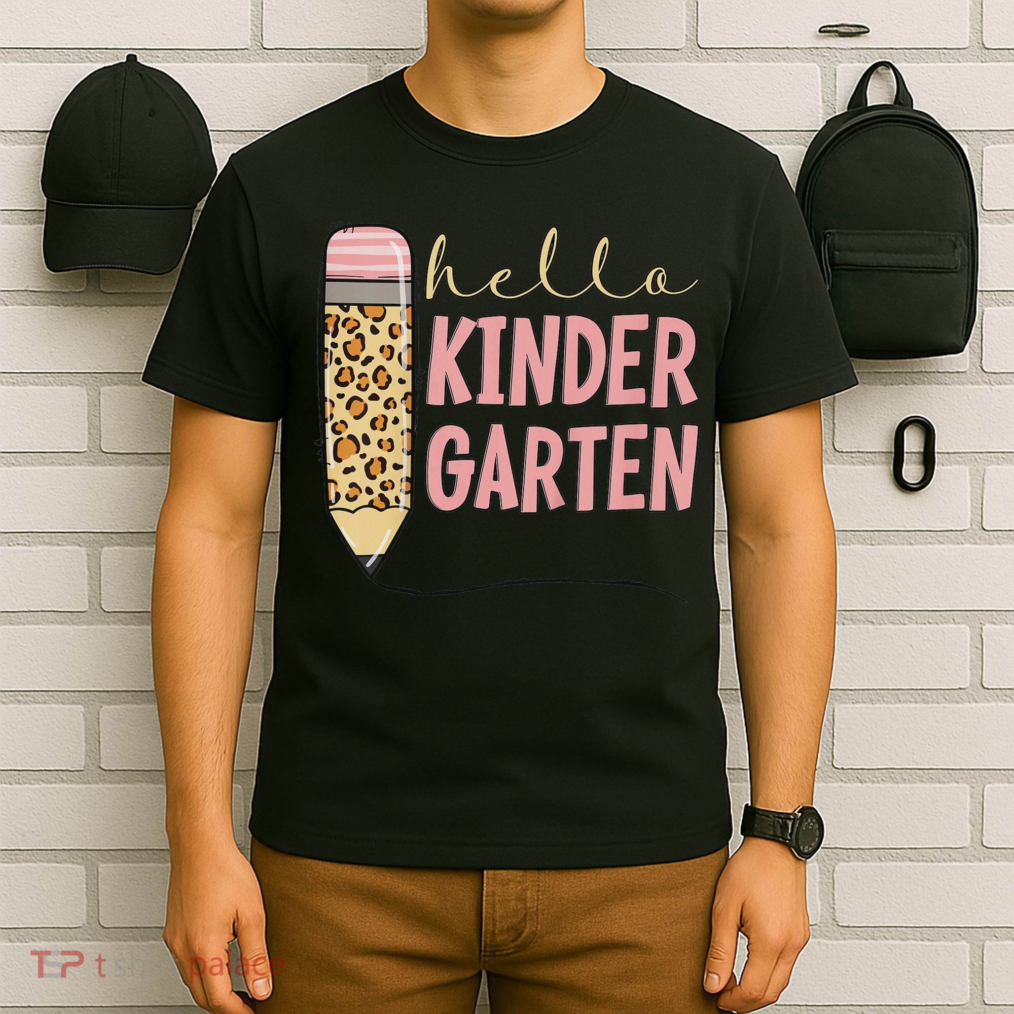 Hello Kindergarten 1st Day Of Kindergarten Pencil T-Shirt