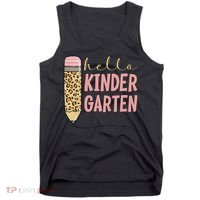 Hello Kindergarten 1st Day Of Kindergarten Pencil Tank Top thumb 0
