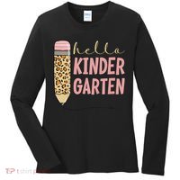 Hello Kindergarten 1st Day Of Kindergarten Pencil Women's Long Sleeve Shirt thumb 0