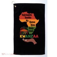 Happy Kwanzaa  7 Principles Of Kwanzaa  Golf Towel thumb 0