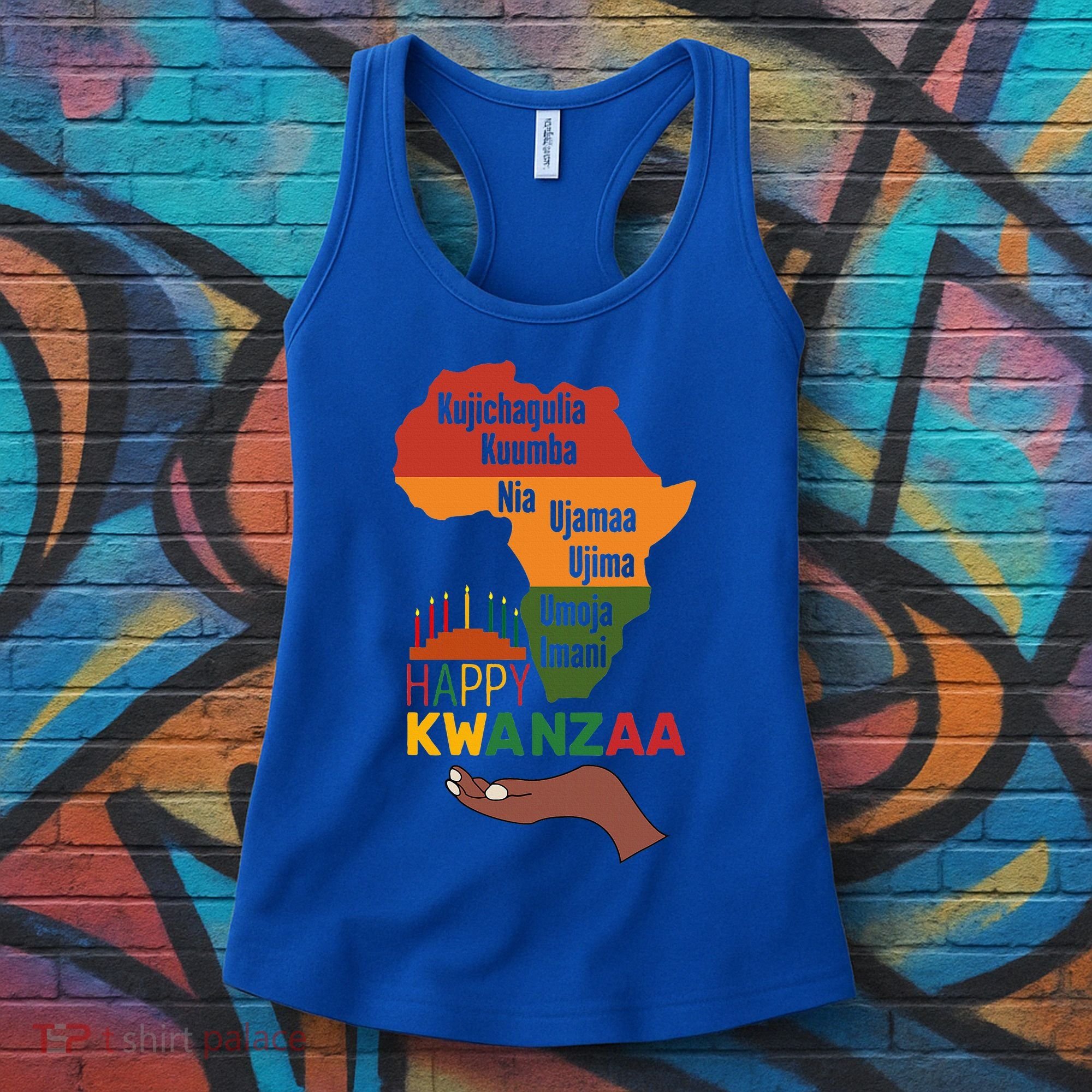 Happy Kwanzaa  7 Principles Of Kwanzaa  Women's Tank Top