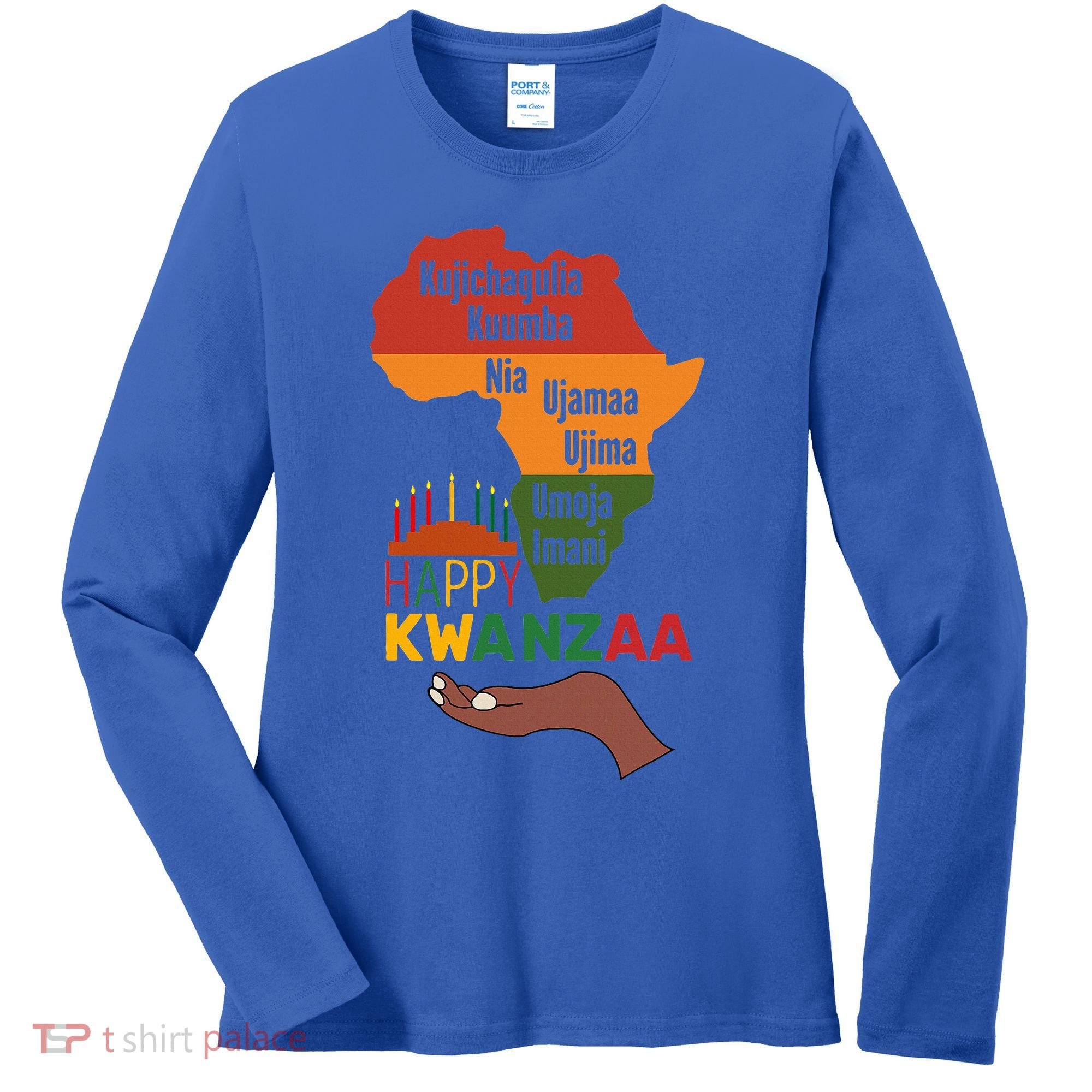 Happy Kwanzaa  7 Principles Of Kwanzaa  Women's Long Sleeve Shirt