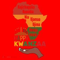 Happy Kwanzaa  7 Principles Of Kwanzaa  Santa Hat thumb 1