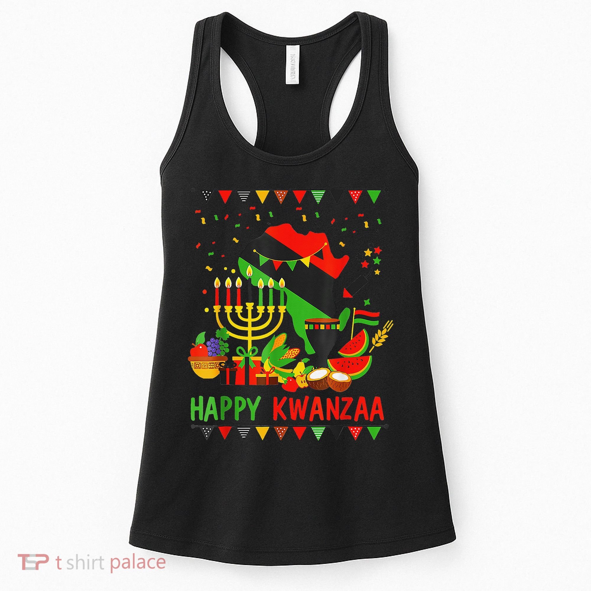 Happy Kwanzaa 7 Principles Of Kwanzaa December 26 January 1 Women's Tank Top