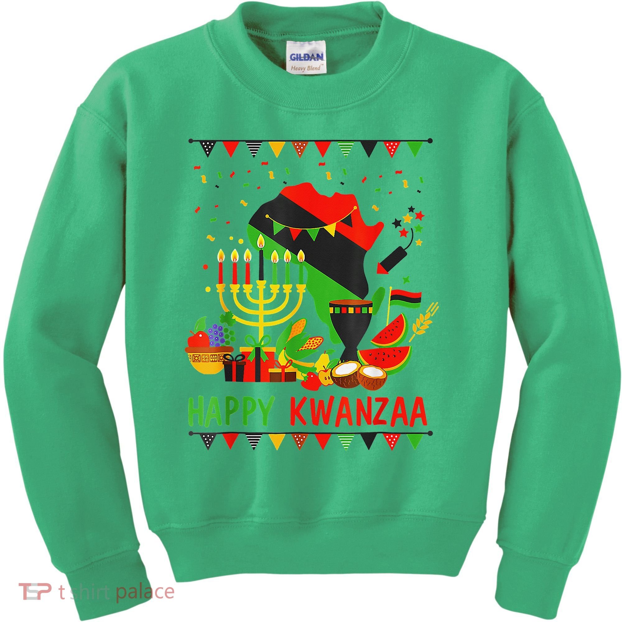 Happy Kwanzaa 7 Principles Of Kwanzaa December 26 January 1 Kids Sweatshirt