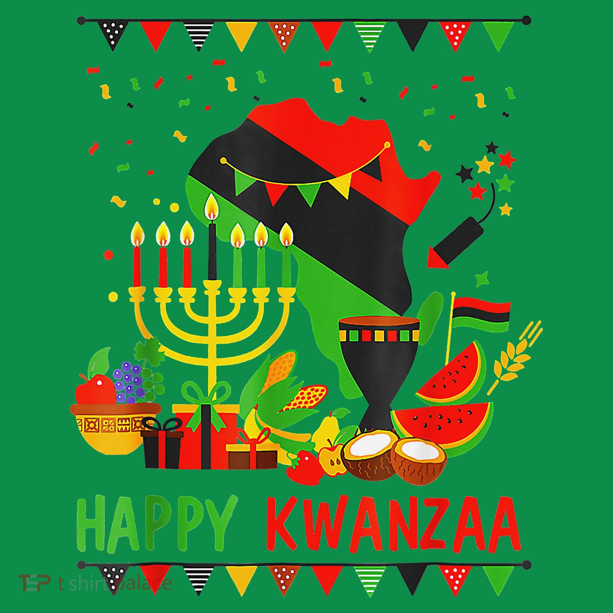 Happy Kwanzaa 7 Principles Of Kwanzaa December 26 January 1 Kids Sweatshirt