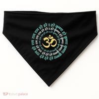 Hare Krishna Aum Om Mantra Symbol Chanting Hinduism USA-Made Doggie Bandana thumb 0